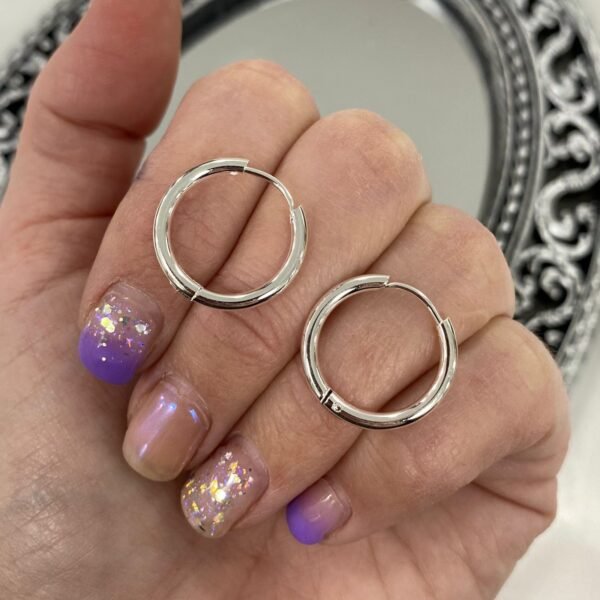 argollas clasicas 1.8cm diametro